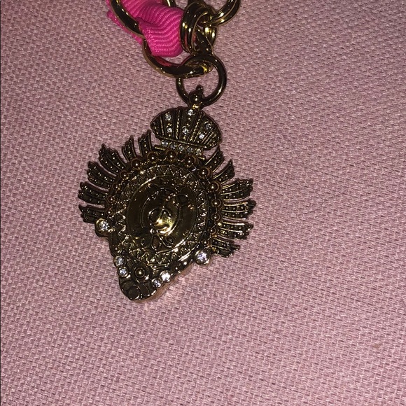 Juicy Couture Gold & Hot Pink Bracelet Perfume Charm - Picture 3 of 6